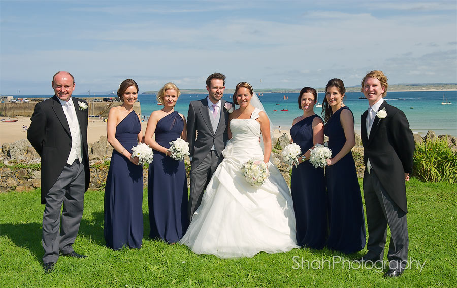 The garden at St Ives Parish Church has a fabulous view across St Ives Bay