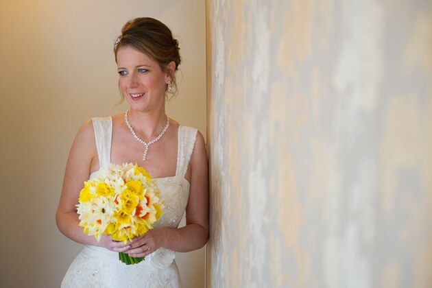 bride portrait before her wedding ceremony