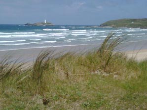 Beach at Hayle in Cornwall