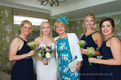 bride with her mother and sister