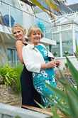 family wedding photo of bride with her mother and sister