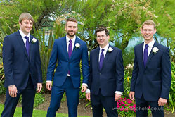 an informal group of the groom best man and ushers 
