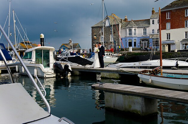 Photographers Padstow harbour Cornwall