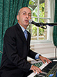 Paul Simmons, musician, during a wedding reception