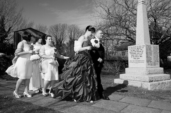 Black and white wedding photography for an edgy twist