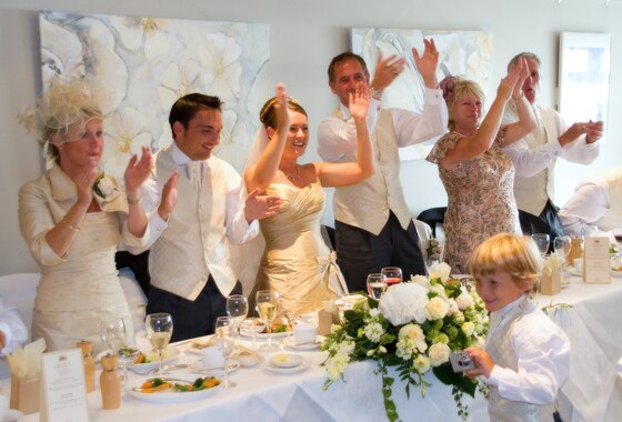 The top table during the wedding breakfast