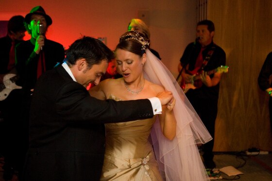 The first dance gets the evening celebrations underway