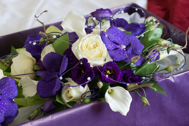 bride's bouquet at Tregenna Castle St Ives