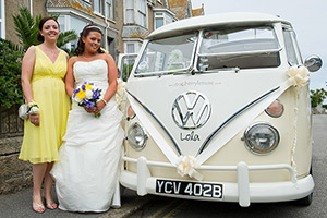 camper van wedding photographer Cornwall