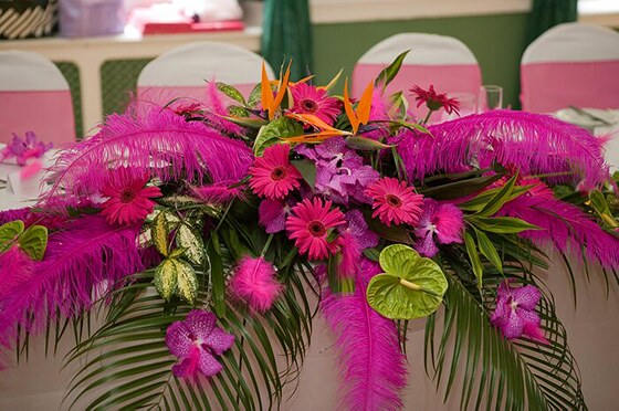 wedding flowers for a wedding at Tregenna Castle photographed by Shah Photography